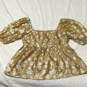 Puff-Sleeve Babydoll Top!